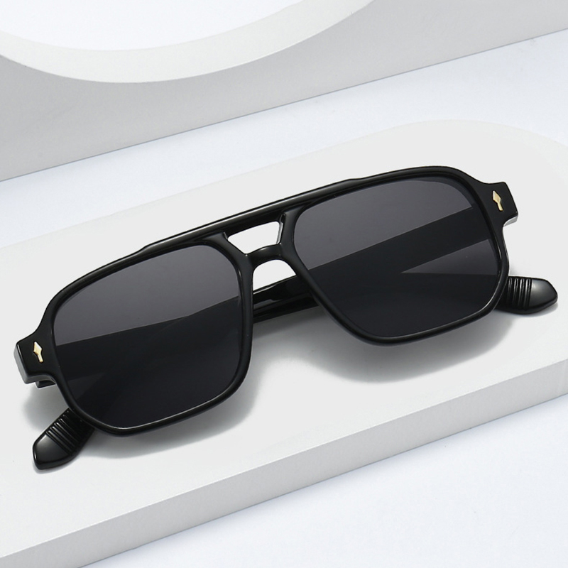 Vintage Double Bridges Men Squ - Vintage Fashion Glasses review and price