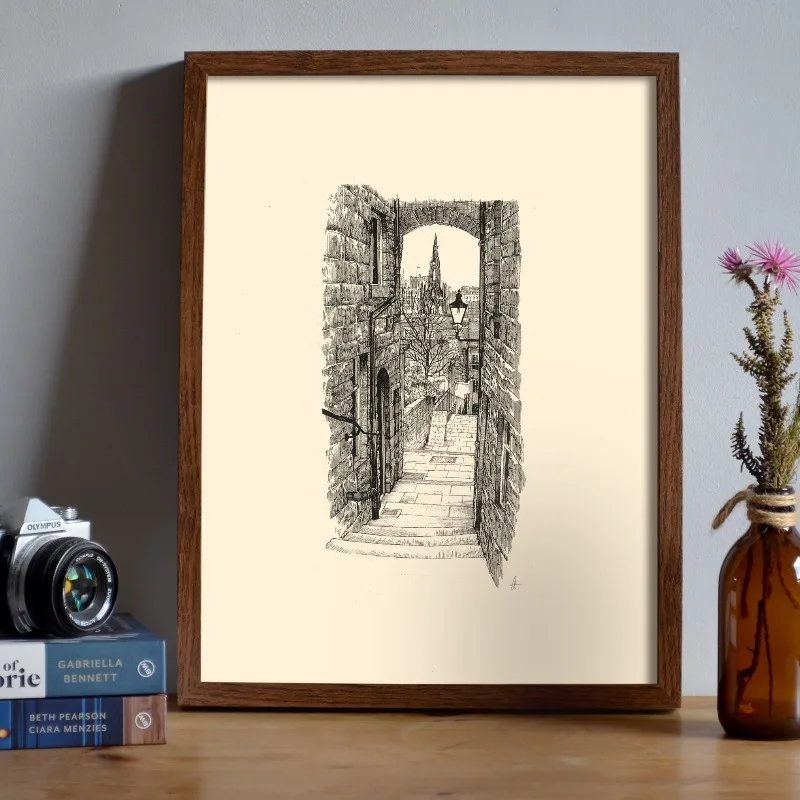 Vintage Edinburgh Castle Pen I - Vintage Fashion Wall Art review and price