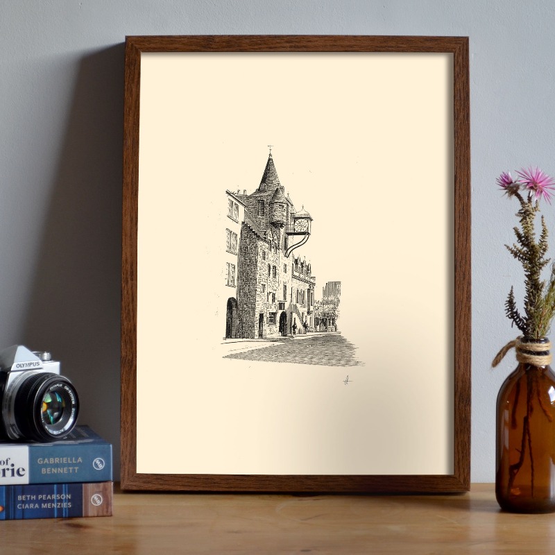 Vintage Edinburgh Castle Pen I - Vintage Fashion Wall Art review and price